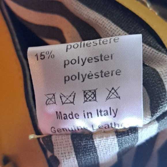 A.BELLUCCI ITALY Genuine Leather Soft Yellow Satchel/Crossbody EUC - Picture 12 of 12